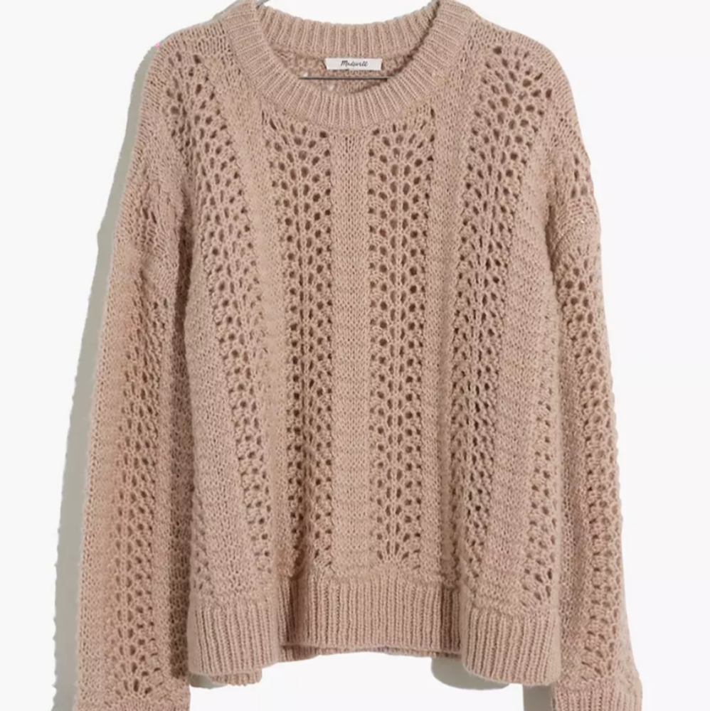 Madewell, Windemere Pointelle Sweater, size Medium